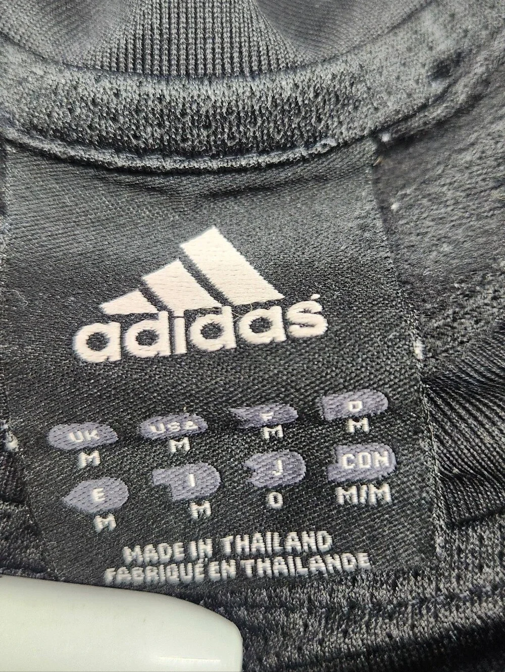 Adidas Sleeveless Athletic Tank - Black with White Stripes